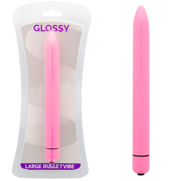 Glossy Slim Vibrator Deep Rose | Niks.fi verkkokauppa