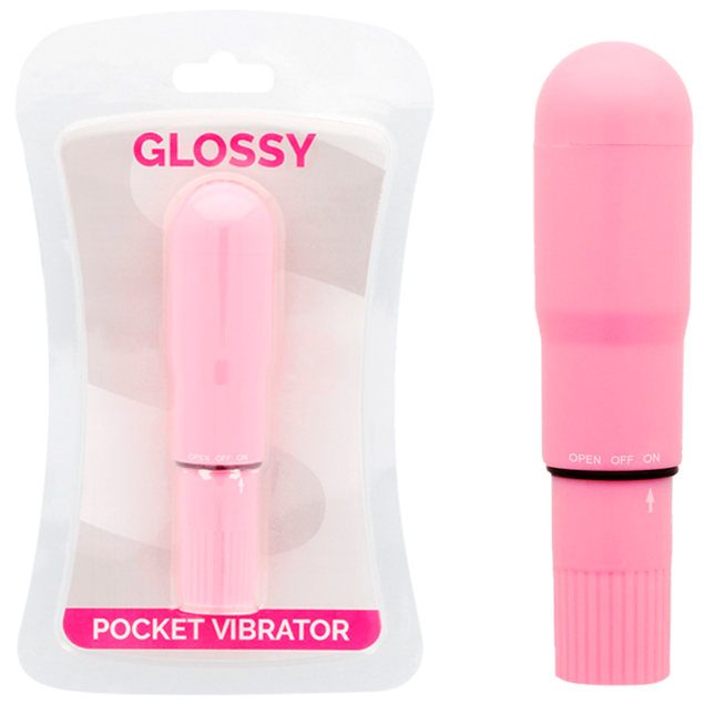 Glossy Pocket Vibrator Pink | Niks.fi verkkokauppa
