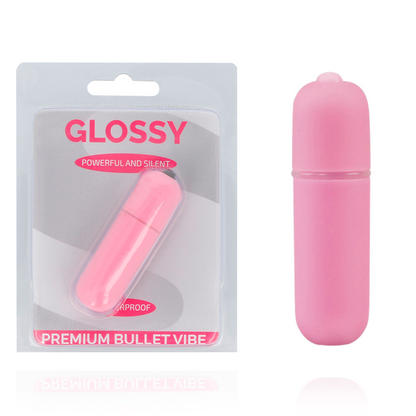 Glossy Premium Vibe Vibrating Bullet 10V Pink | Niks.fi verkkokauppa