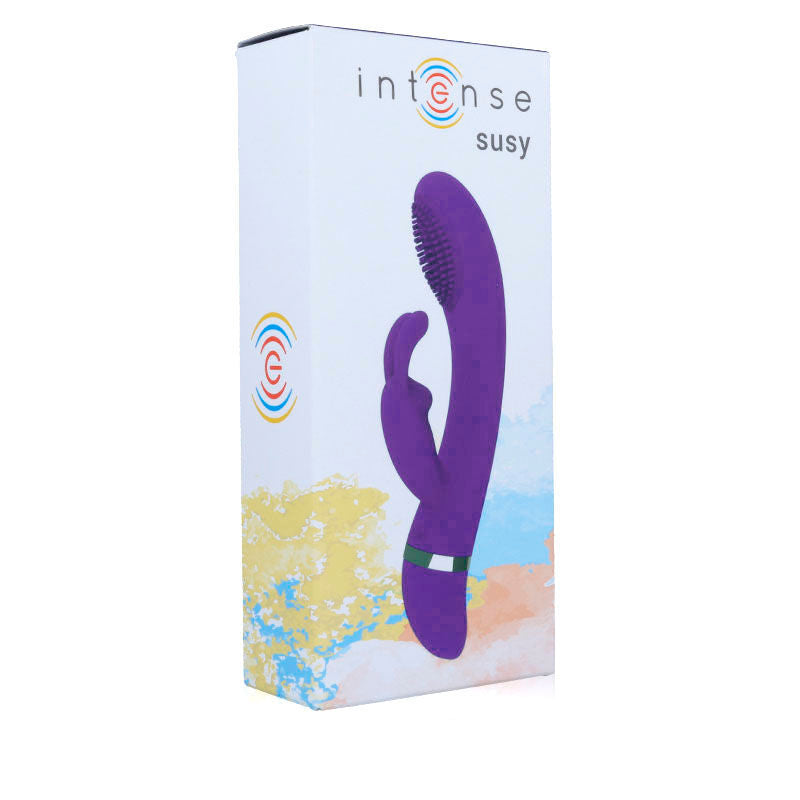 Intense Susy Silicon Rabbit Lilac Oscillating Vibrator | Niks.fi verkkokauppa