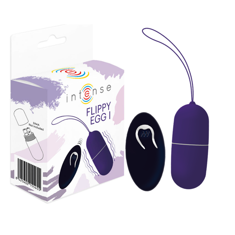 Intense Flippy I Vibrating Egg With Remote Control Purple | Niks.fi verkkokauppa