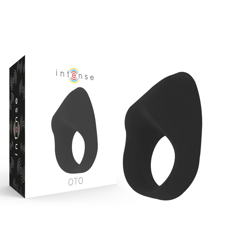 Intense Oto Black Rechargeable Vibrator Ring | Niks.fi verkkokauppa