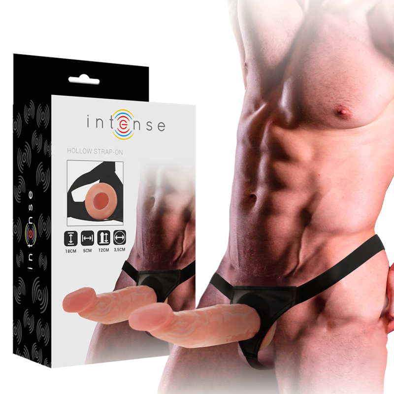 Intense Hollow Harness With Dildo 18 X 3.5 Cm | Niks.fi verkkokauppa