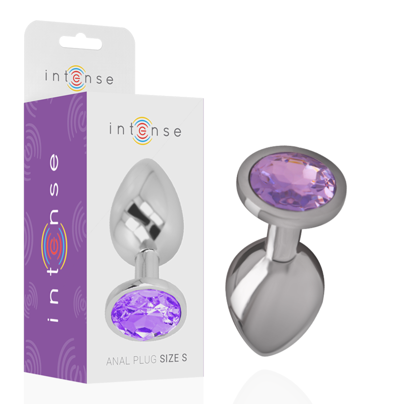 Intense Aluminum Metal Anal Plug With Violet Crystal Size L | Niks.fi verkkokauppa