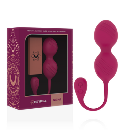Rithual Nisha Rechargeable Vibrating Kegel Balls Orchid | Niks.fi verkkokauppa