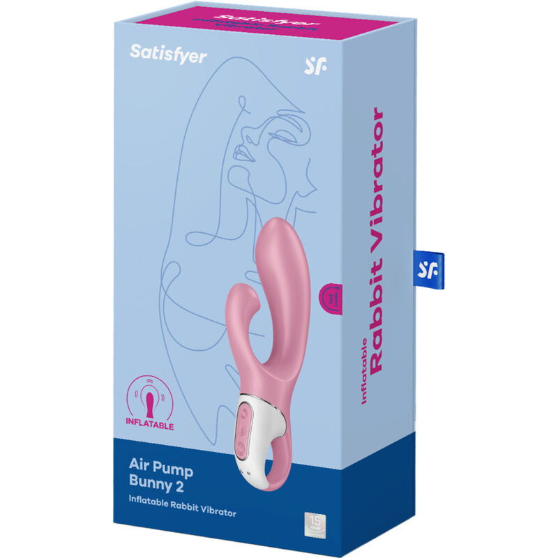 Satisfyer Air Pump Bunny 2 Vaaleanpunainen | Niks.fi verkkokauppa