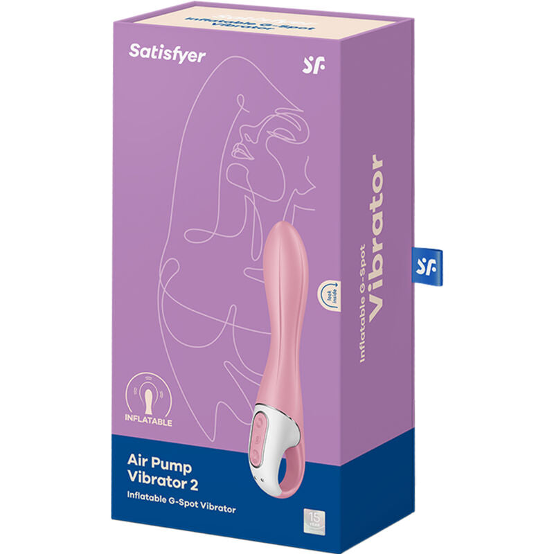 Satisfyer Air Pump Vibrator 2 - Vaaleanpunainen | Niks.fi verkkokauppa