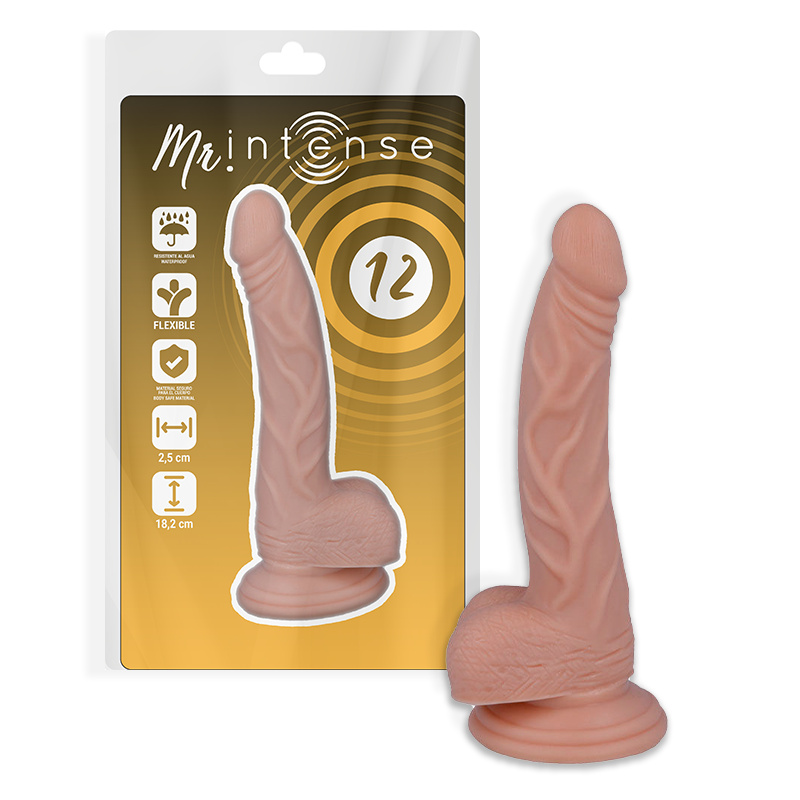 Mr Intense 12 Realistic Cock 18.2 Cm -O 2.5 Cm | Niks.fi verkkokauppa