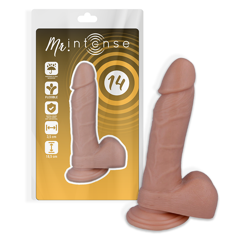 Mr Intense 14 Realistic Cock 18.5 Cm -O 3.8 Cm | Niks.fi verkkokauppa