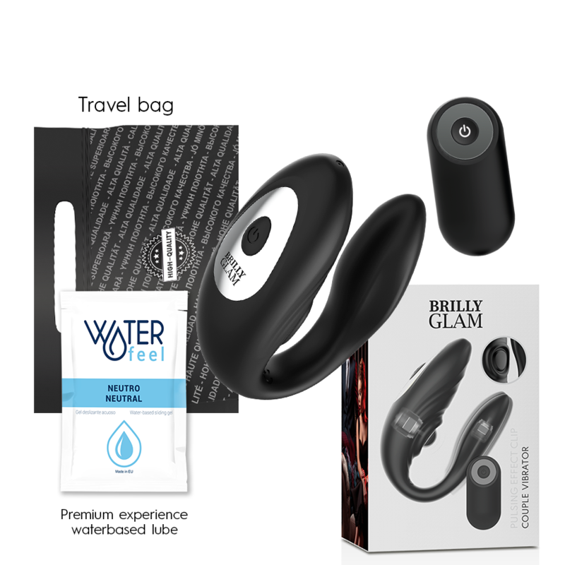 Brilly Glam Couple Pulsing & Vibrating Remote Control | Niks.fi verkkokauppa