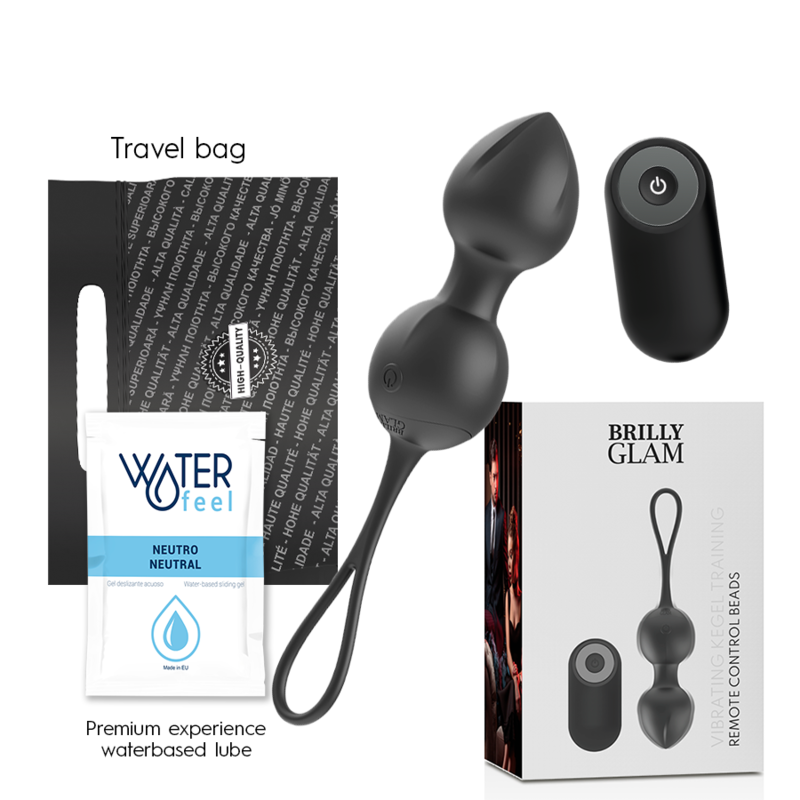 Brilly Glam Vibrating Kegel Beads Remote Control | Niks.fi verkkokauppa