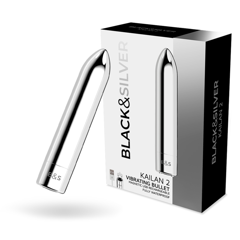 Black&Silver Kailan 2 Silver Vibrating Magnetic Bullet | Niks.fi verkkokauppa