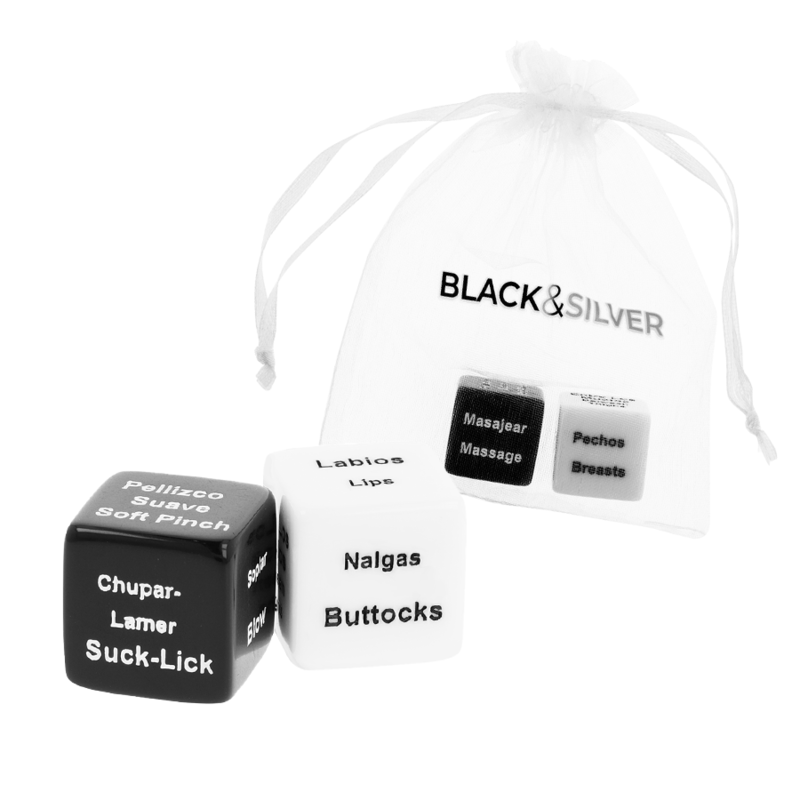 Black&Silver Dice For Couples Es/En | Niks.fi verkkokauppa