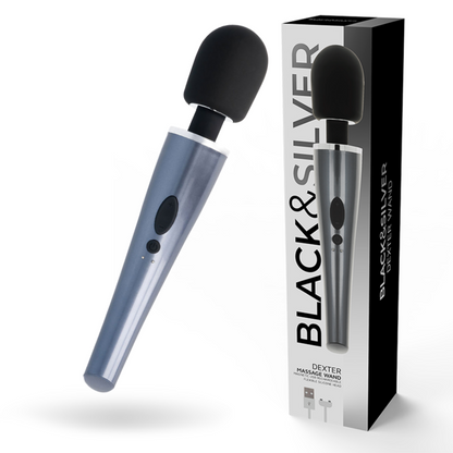 Black&Silver Dexter Massage Wand | Niks.fi verkkokauppa