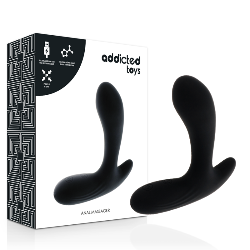 Addicted Toys Anal Massager Black Vibration | Niks.fi verkkokauppa