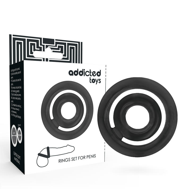 Addicted Toys Potenz C-Ring Penis Black | Niks.fi verkkokauppa