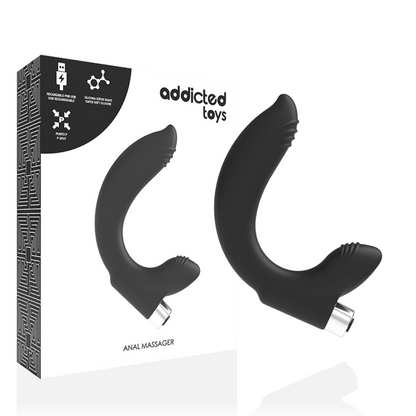 Addicted Toys Prostatic Vibrator Rechargeable Model 7 Black | Niks.fi verkkokauppa