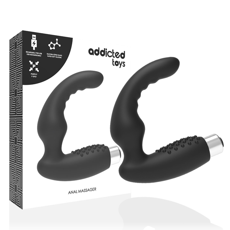 Addicted Toys Prostatic Vibrator Rechargeable Model 2 Black | Niks.fi verkkokauppa