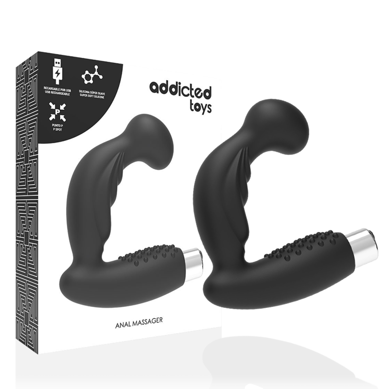 Addicted Toys Prostatic Vibrator Rechargeable Model 3 Black | Niks.fi verkkokauppa