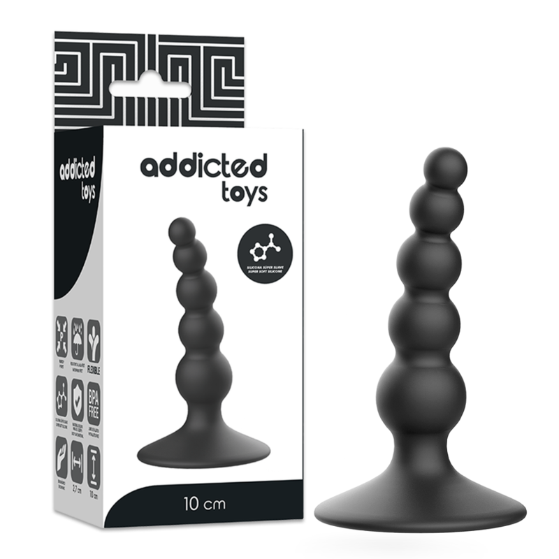 Addicted Toys Anal Sexual Plug 10 Cm Black | Niks.fi verkkokauppa