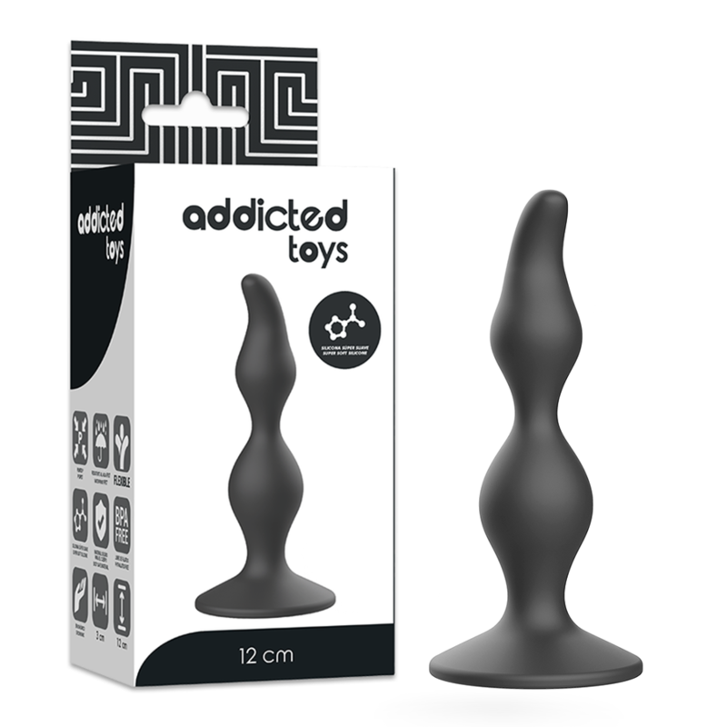 Addicted Toys Anal Sexual Plug 12 Cm Black | Niks.fi verkkokauppa