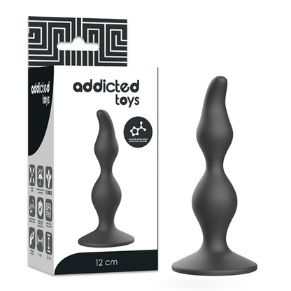 Addicted Toys Anal Sexual Plug 12 Cm Black | Niks.fi verkkokauppa