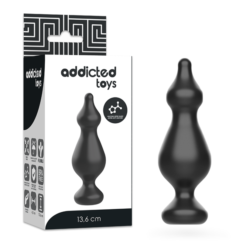 Addicted Toys Anal Sexual Plug 13.6 Cm Black | Niks.fi verkkokauppa