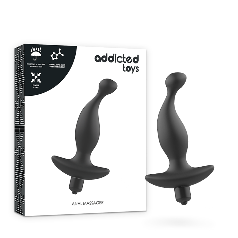 Addicted Toys Anal Massager With Black Vibrationmodel 1 | Niks.fi verkkokauppa
