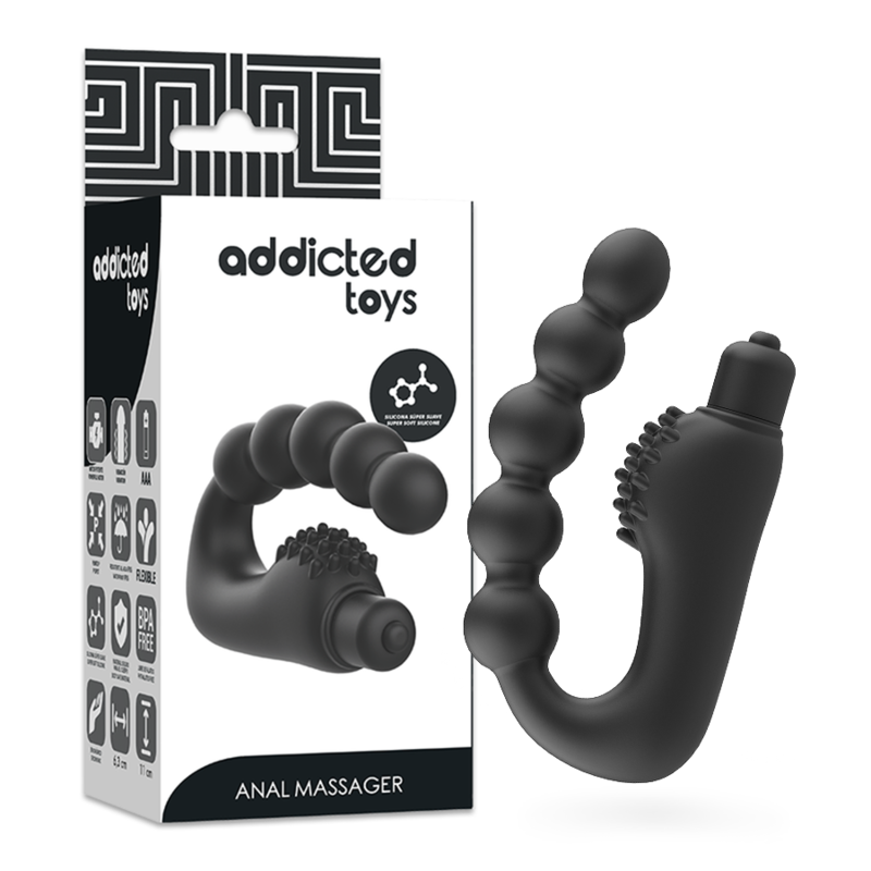 Addicted Toys Anal Massager Prostatic With Vibration | Niks.fi verkkokauppa