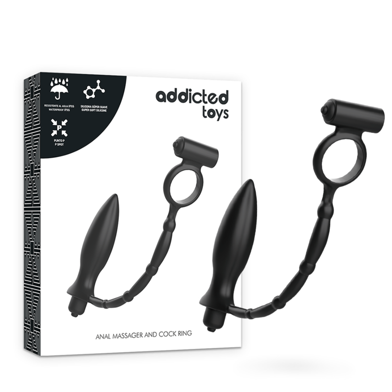 Addicted Toys Anal Plug With Vibratory Ring | Niks.fi verkkokauppa