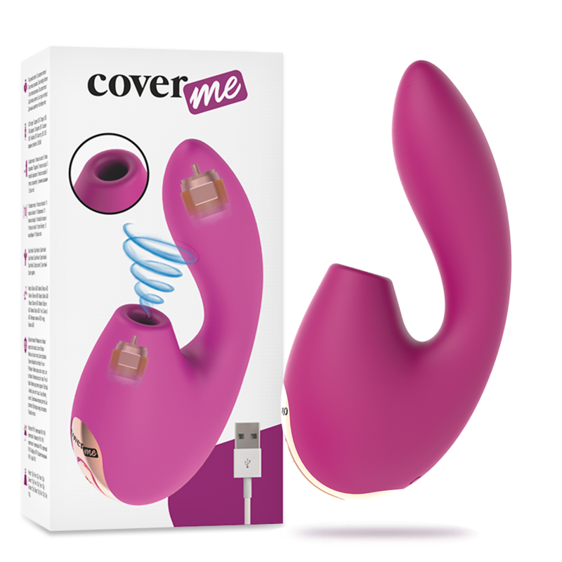 Coverme Clitoral Suction & Powerful G-Spot Rush Vibrator | Niks.fi verkkokauppa
