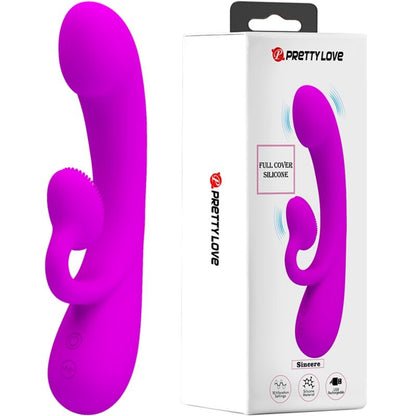 Pretty Love Sincere Vibrator And Clitoris Sucker Purple Silicone | Niks.fi verkkokauppa