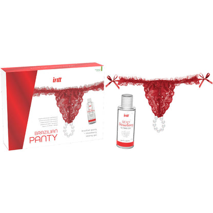 Intt Releases Brazilian Red Panty With Pearls And Lubricating Gel 50 Ml | Niks.fi verkkokauppa