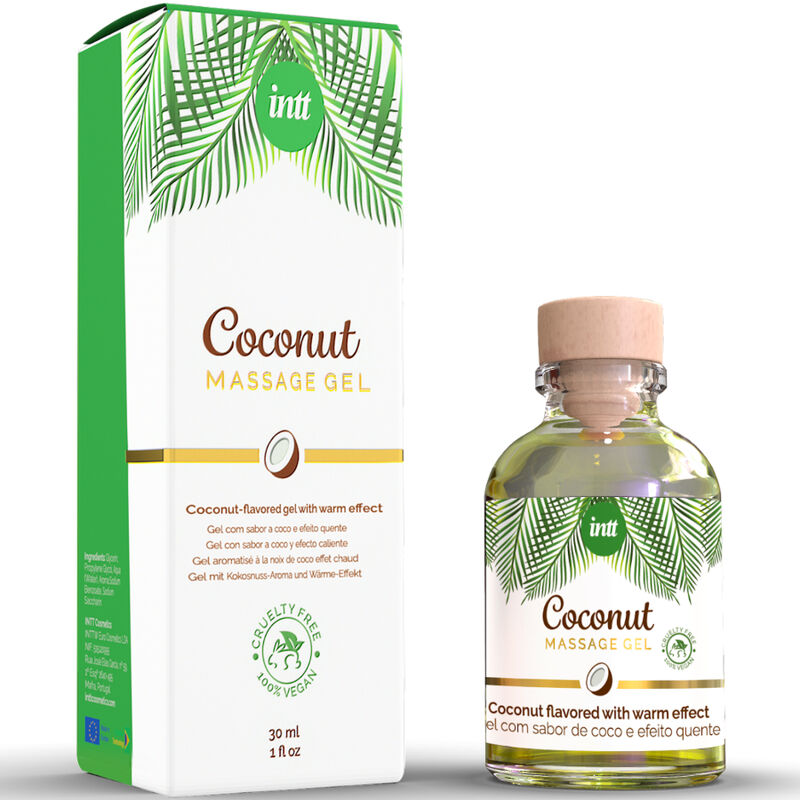Intt Vegan Massage Gel With Coconut Flavor And Heating Effect | Niks.fi verkkokauppa