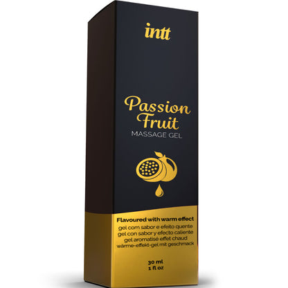 Intt Massage & Oral Sex Passion Fruit Flavored Massage Gel With Heat Effect | Niks.fi verkkokauppa