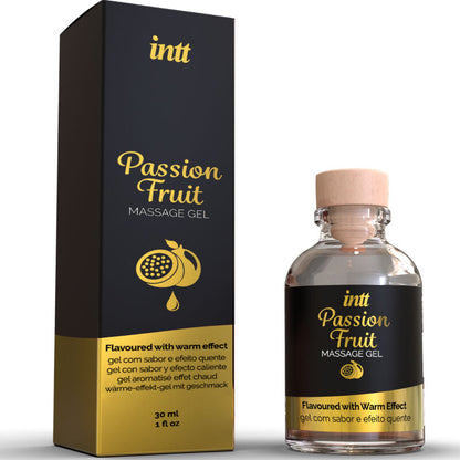 Intt Massage & Oral Sex Passion Fruit Flavored Massage Gel With Heat Effect | Niks.fi verkkokauppa