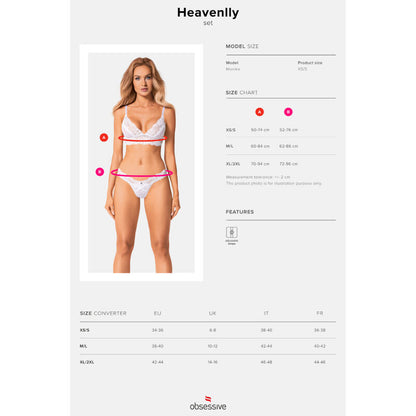 Obsessive Heavenlly Set 2 Pieces Xs/S | Niks.fi verkkokauppa