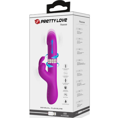 Pretty Love Reese Vibrator With Purple Rotation | Niks.fi verkkokauppa