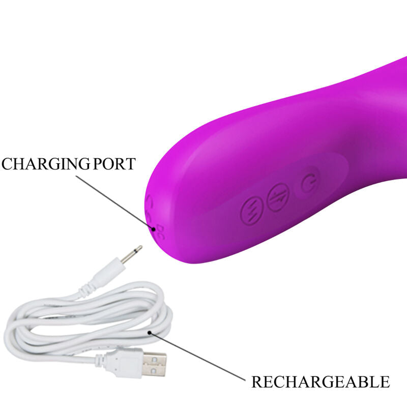 Pretty Love Reese Vibrator With Purple Rotation | Niks.fi verkkokauppa