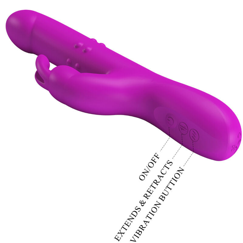 Pretty Love Reese Vibrator With Purple Rotation | Niks.fi verkkokauppa