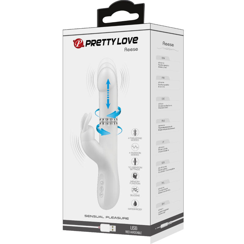 Pretty Love Reese Vibrator With Silver Rotation | Niks.fi verkkokauppa