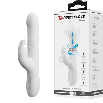 Pretty Love Reese Vibrator With Silver Rotation | Niks.fi verkkokauppa