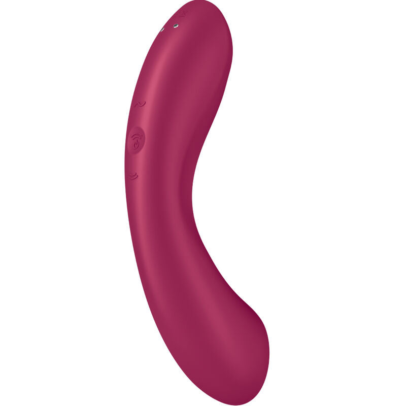 Satisfyer Curve Trinity 1 Air Pulse Vibration Red | Niks.fi verkkokauppa