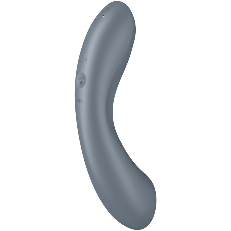 Satisfyer Curve Trinity 1 Air Pulse Vibration Grey | Niks.fi verkkokauppa