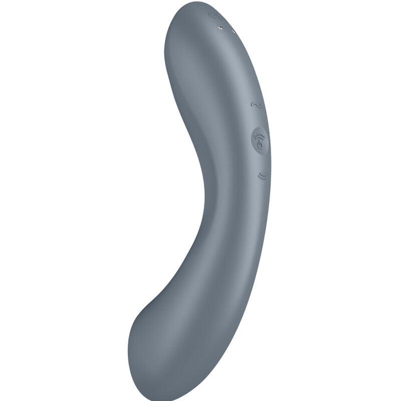 Satisfyer Curve Trinity 1 Air Pulse Vibration Grey | Niks.fi verkkokauppa
