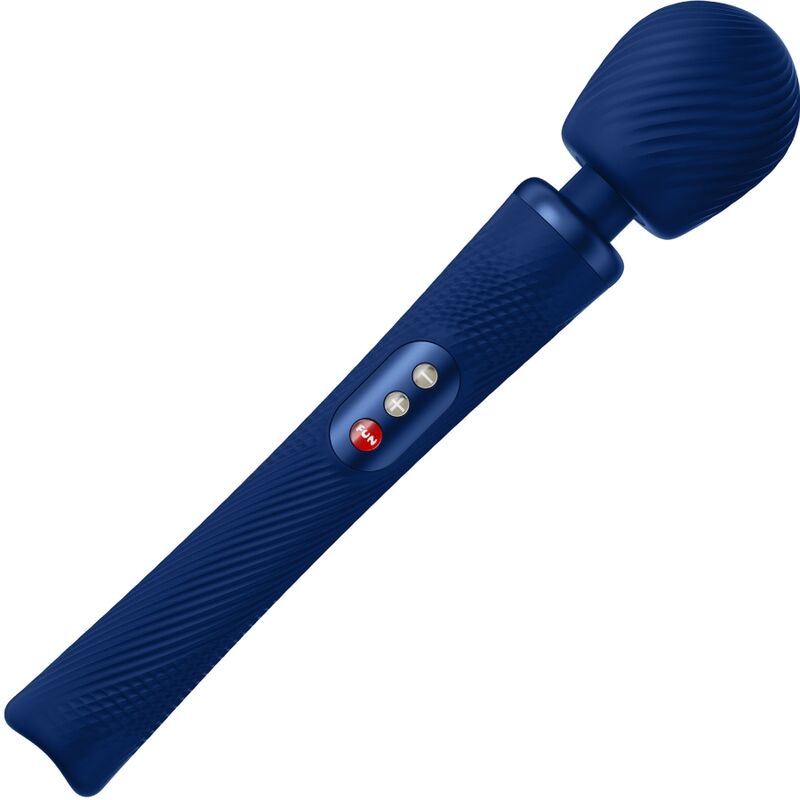 Fun Factory Vim Silicone Rechargeable Vibrating Weighted Rumble Wand Midnight Blue | Niks.fi verkkokauppa