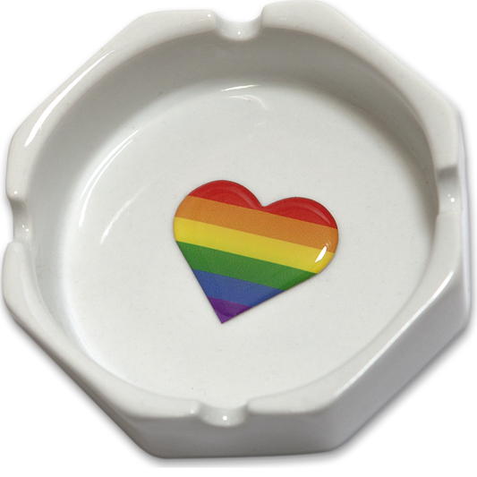 Pride Large Orthogonal Ashtray With The Lgbt Flag | Niks.fi verkkokauppa