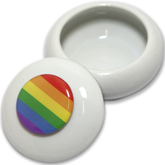 Pride Round Jewellery Box With Lgbt Flag | Niks.fi verkkokauppa
