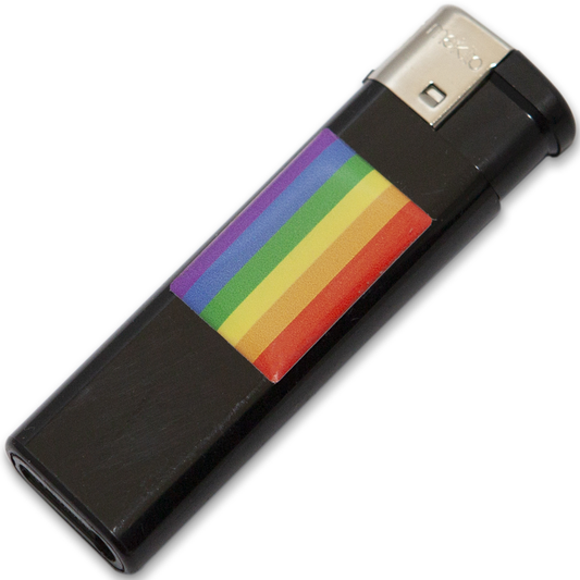 Pride Lighter Black With Lgbt Flag | Niks.fi verkkokauppa