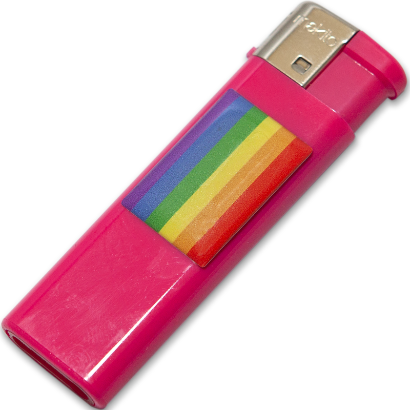 Pride Lighter Fuscia With Lgbt Flag | Niks.fi verkkokauppa